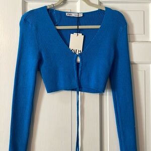 Zara Royal Blue Sweater Top